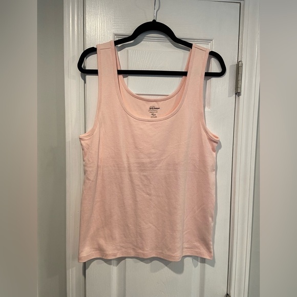 J. Crew Tops - NWOT J. Crew Perfect Fit Size XXL Pink Scoop Neck Cotton Tank Top Stretch Lined
